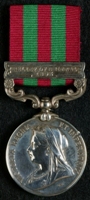 J. F. Barrow : India Medal with clasp 'Relief of Chitral 1895'